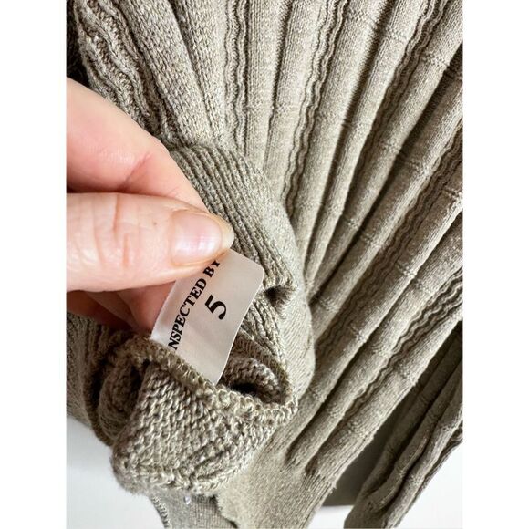 Vintage Oscar de la renta tan grandpa core knit sweater sz XL - Picture 5 of 7